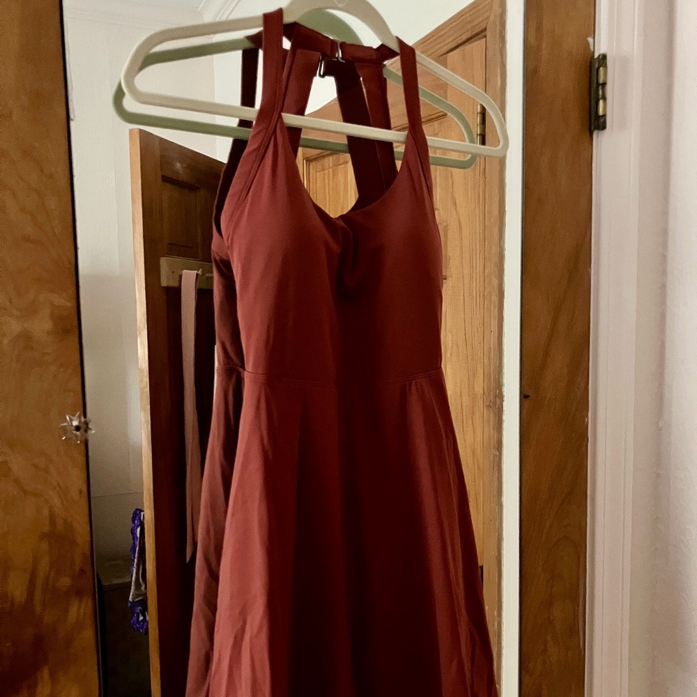 HALARA Rust Red Mini Dress